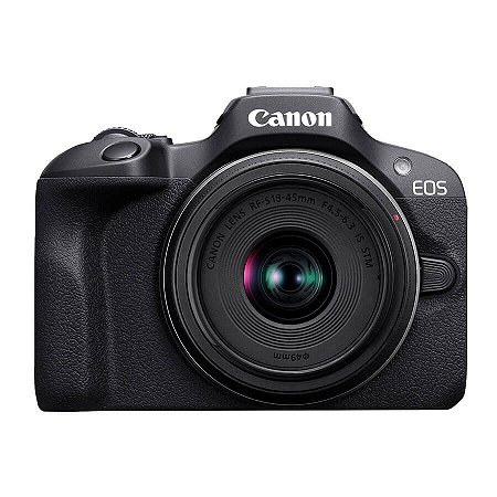 Câmera Canon EOS R100 Mirrorless com lente 18-45mm