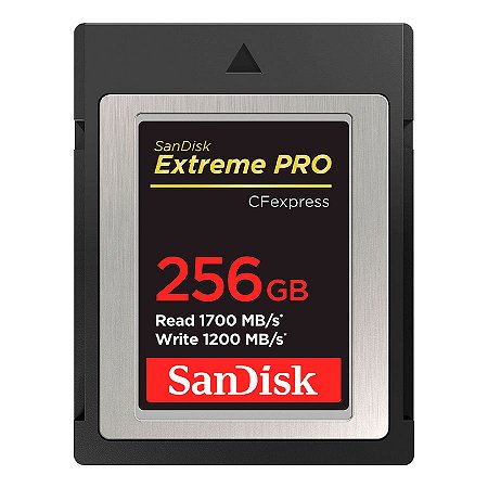 Cartão de Memória Sandisk CFexpress 256GB Extreme Pro (Tipo B)
