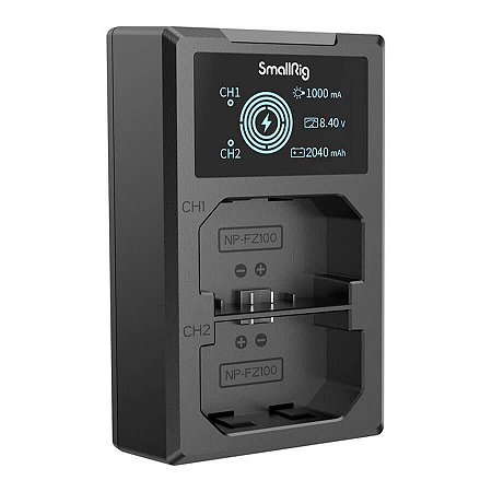 Carregador de Bateria Duplo SmallRig 4087 para NP-FZ100
