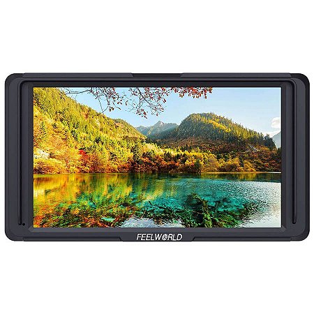 Monitor Para Câmeras FeelWorld F5 5.0” Full HD com Suporte 4K e Braço Tilt