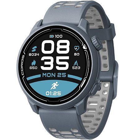 RELÓGIO COROS PACE 2 - GPS PREMIUM SPORT WATCH / BLUE STEEL ( PULSEIRA SILICONE )