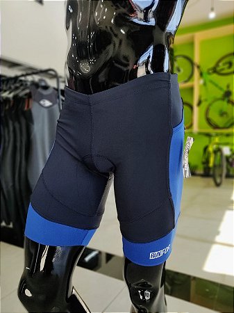 BERMUDA DE COMPRESSÃO RUNFOR MASCULINA PRETO E AZUL