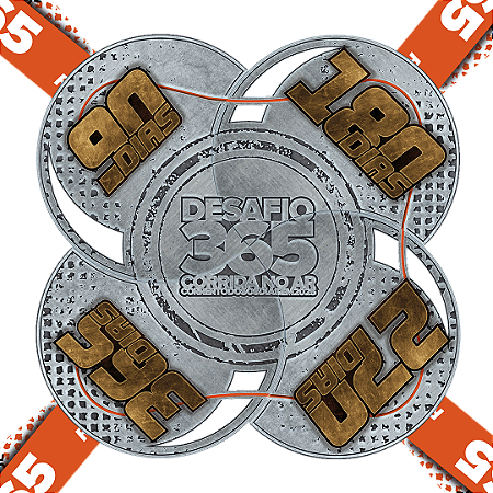 COMBO 4 MEDALHAS DESAFIO 365