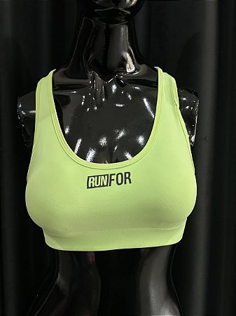 TOP - RUN FOR -VERDE NEON