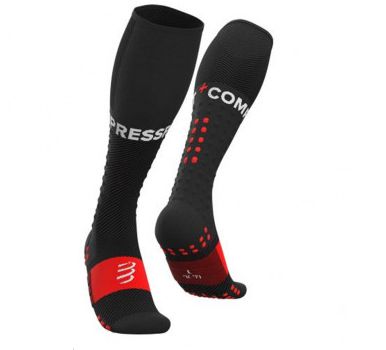 MEIA COMPRESSPORT FULL SOCKS RUN - PRETA/VERMELHA