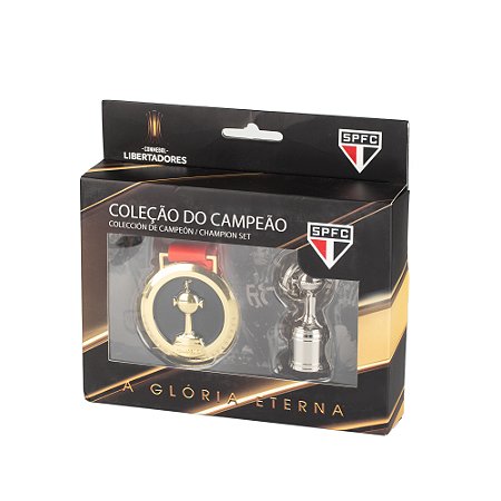 Medalha + Chaveiro 3D do São Paulo Fc da libertadores