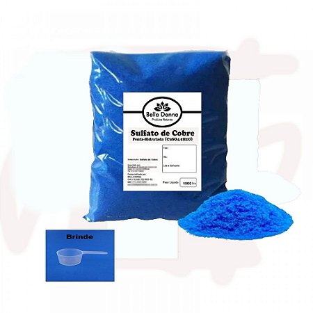 Kit 2 Pct Sulfato De Cobre - Puro 98,5% 1 Kg cada