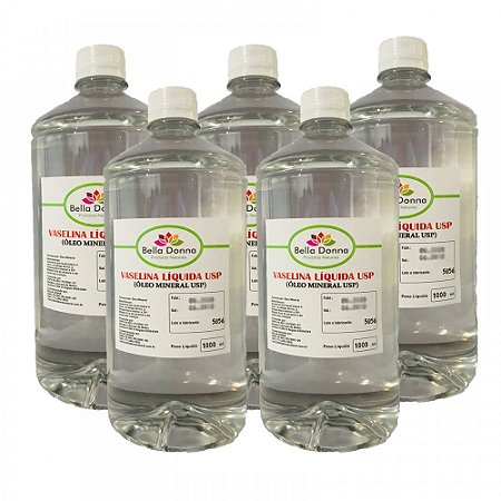 Óleo Mineral Usp 5 Litros Farmaceutico Cosméticos