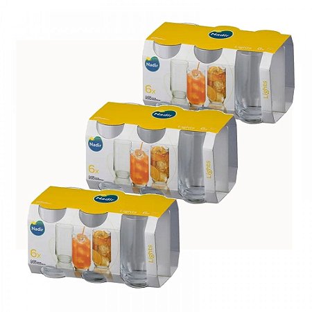 Jogo Copos Água Suco Prestige M Vidro 300ml 12 Pcs