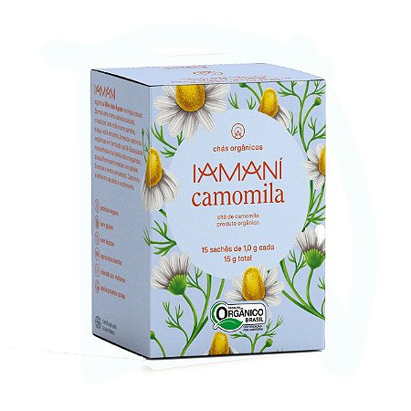 1 Chá Camomila 15 Sachês de 1grs cada Iamani