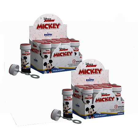 Bolha De Sabão Mickey C/ 24 Unidades Festa Lembrancinha