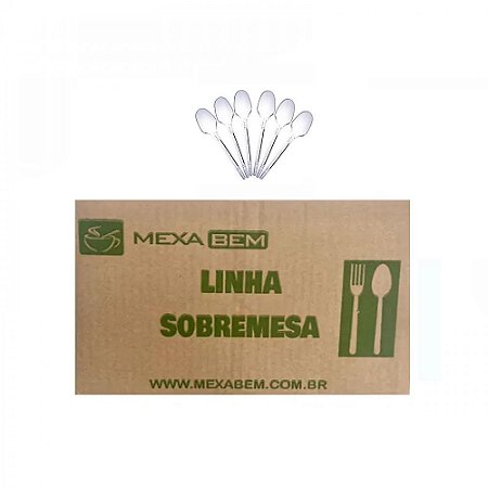 Colher De Sobremesa Cristal 12cm Cx 1000 unid