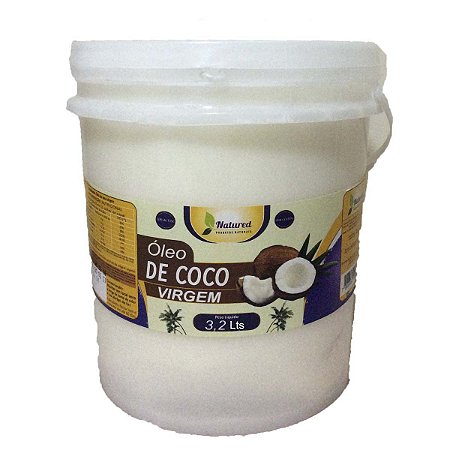 Óleo de Coco Virgem Balde 3,2 lts Natured