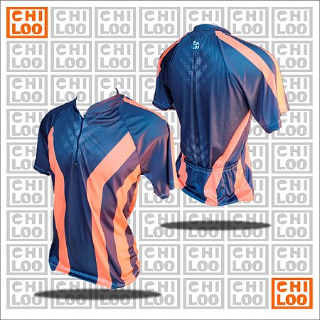 Ciclista Laranja e Preto