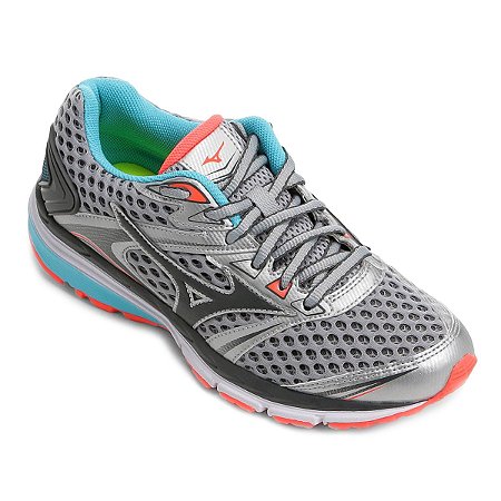 tenis mizuno feminino prata e rosa