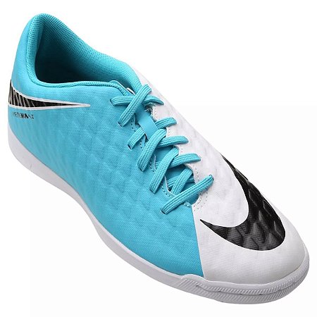 chuteira nike azul claro