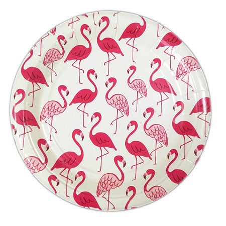 Prato De Papel Flamingo  Cod 1115