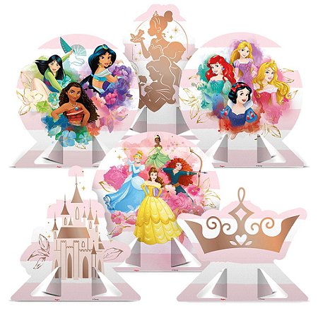 Decoração de Mesa Princesas Disney 06un.