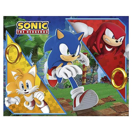 Topo de Bolo Sonic 01un. - Mania de Laço Festas