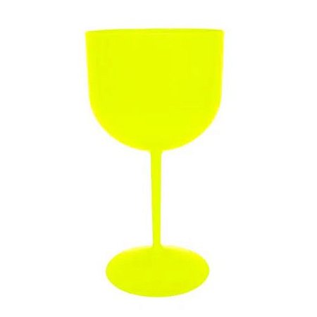 Taça Gin Sólida Amarelo Neon 500ml Brilha na Luz Negra