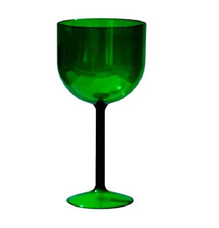 Taça De Gin 500 Ml Verde Esmeralda Cristal