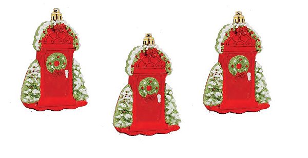 Enfeite de Pendurar Porta Decorada Natal 03 peças