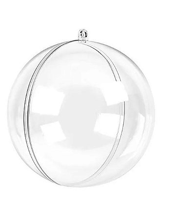Bola Transparente para Personalizar 8cm 01 un. Natal