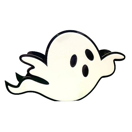 Suporte Pirulito G Halloween Fantasma 21x13x5 Preto Branco