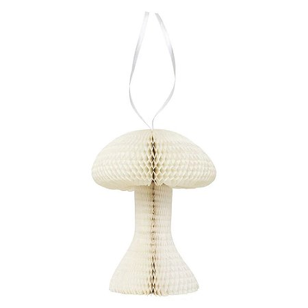 Cogumelo de Papel Baunilha Grande 25cm