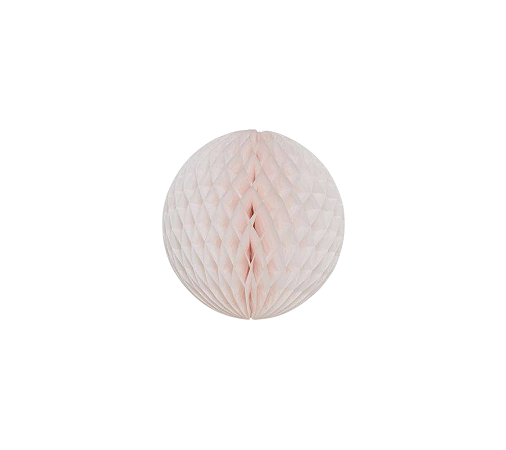 Globo Colmeia de papel tamanho P 11 cm Rosa Pó - 1 un
