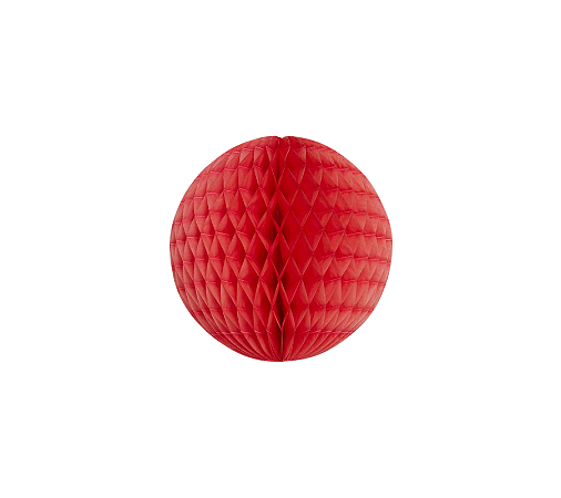 Globo Colmeia de papel tamanho P 11 cm Vermelho - 1 un