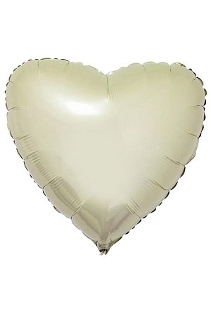 Balão Coração 20 polegadas Vanilla Flexmetal