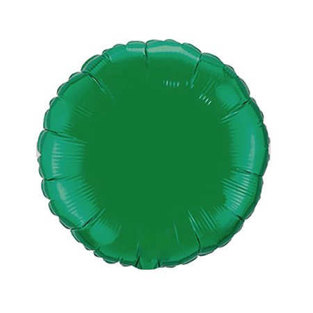 Balão Metalizado Redondo Verde 18" Cromus