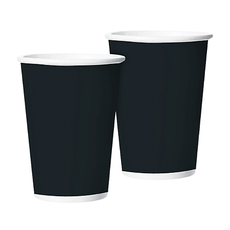 Copo Papel 180Ml Festa Colors Preto 8Un