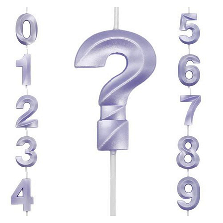 Vela Mini Design Lilas Candy Color Numeros