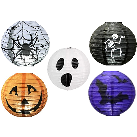 Luminaria Japonesa em papel tema Halloween 1un