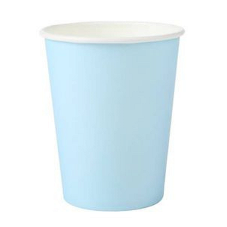 Copo Papel Liso Candy Color Azul 270ml (8un)