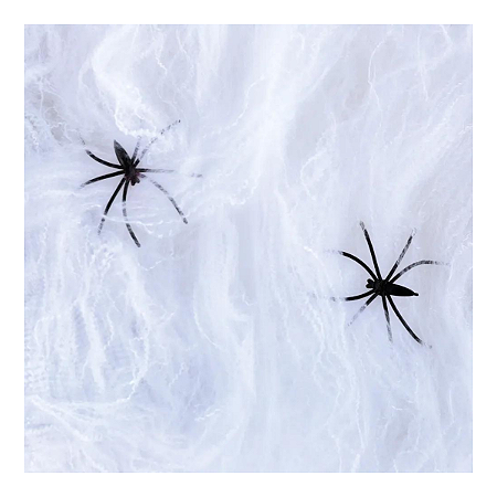 Teia Branca Decorativa Spider Webs Halloween 1UN