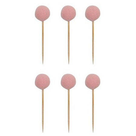 Topper Pompom (6 und) -Rosa Blush 8cm