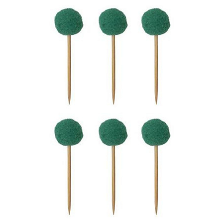 Topper Pompom (6 und) - Verde Folha 8cm