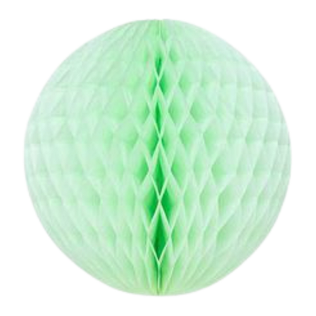 Globo Colmeia De Papel Tamanho P 11cm Verde Maça 1 Un