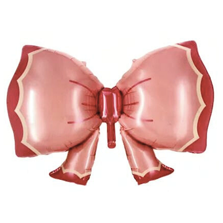 Balão Metalizado Laço Rosa 92x58,5cm 1un