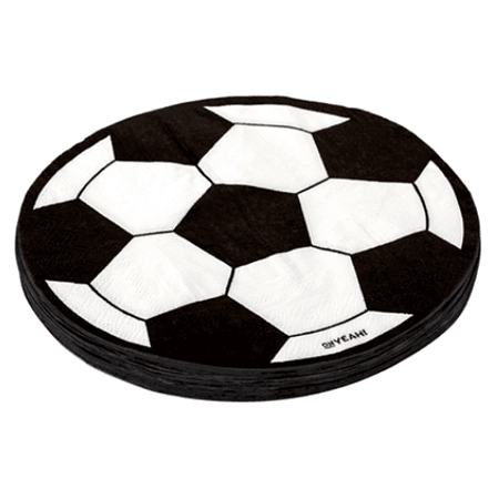 Guardanapo Papel Redondo Folha Dupla Bola Futebol 33x33 20un