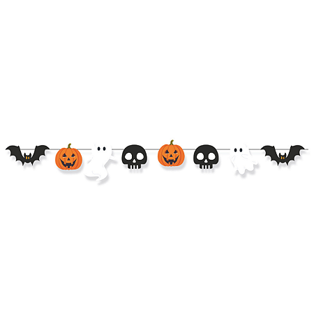 Faixa Decorativa Travessuras Halloween 1un 1,8m