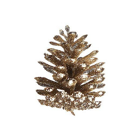 Mini Pinha Nude Glitter 4cm 1un