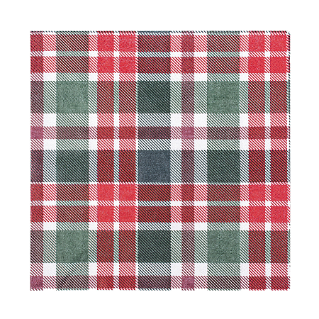 Guardanapo de Papel Xadrez Verde/Vermelho 35,5x32,5cm 20un