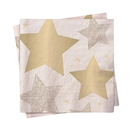 Guardanapo Estrelas Midnight 32,5x32,5cm 20un