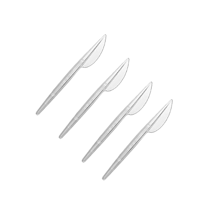 Faca Refeição Premium Cristal 50Un