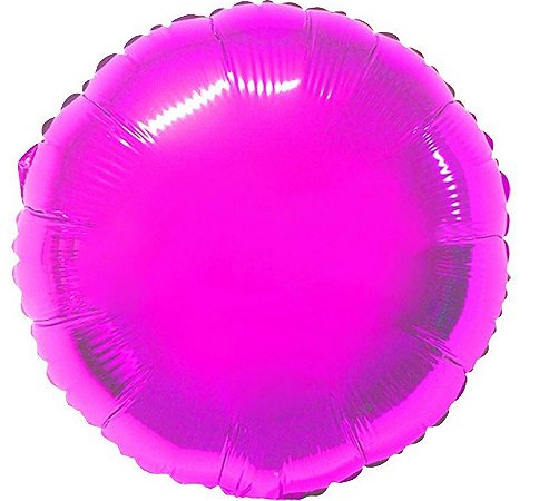 Balão Metalizado Redondo  Pink Magenta 18" Cromus