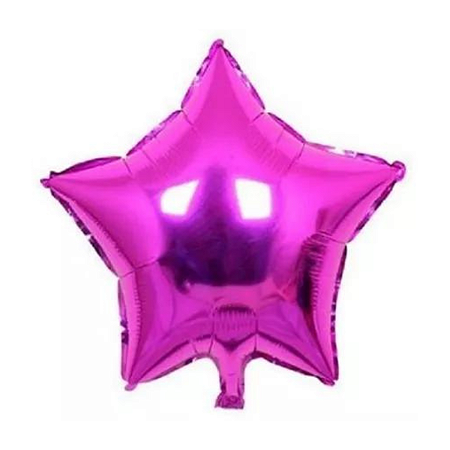Balão Estrela Magenta 18" 45cm Balloon